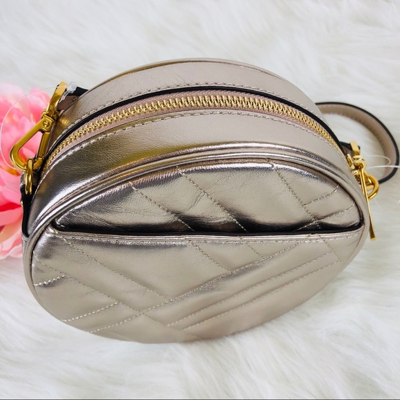 Michael Kors Vivianne Metallic Canteen Crossbody Bag - Picture 3 of 8